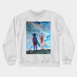 Surf and Yoga Crewneck Sweatshirt